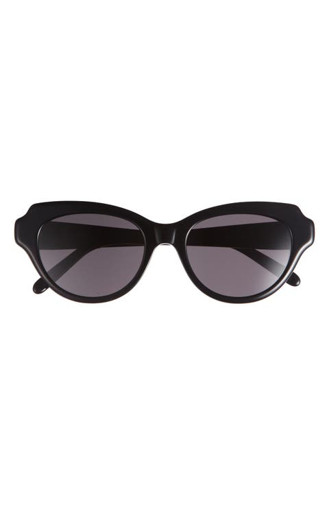 Slim 53mm Round Sunglasses