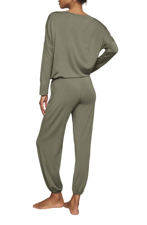 Eberjey Gisele Jersey Knit Slouchy Pajamas In Gray