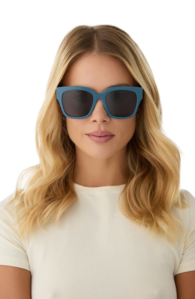 DIFF Bella II 50mm Square Sunglasses, Alternate, color, Grey