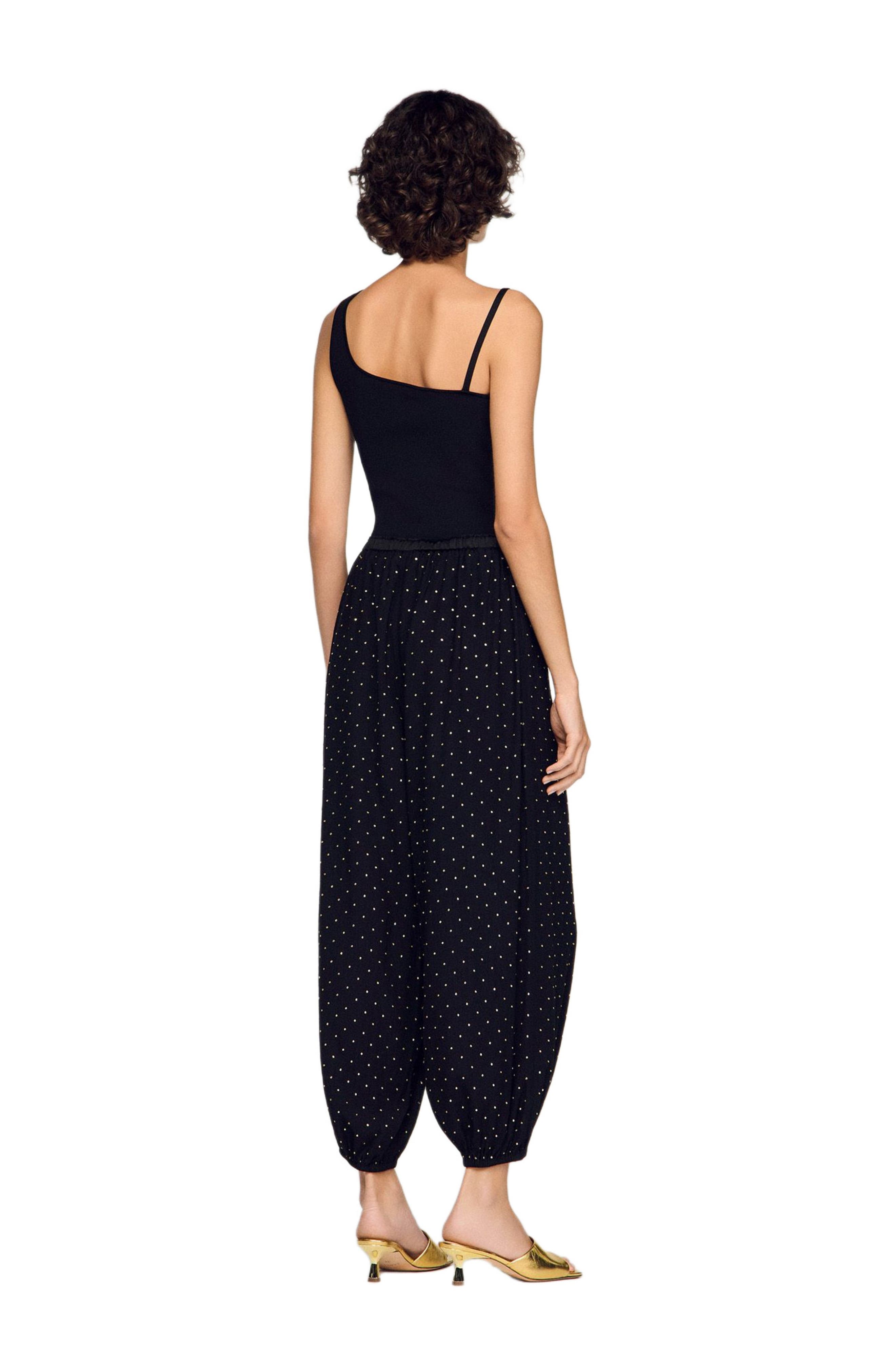 Rhinestone wide-leg trousers - image 2