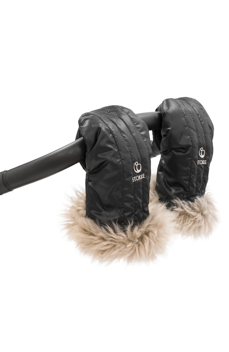 Stokke Stroller Genuine Shearling Mittens, Alternate, color, 
