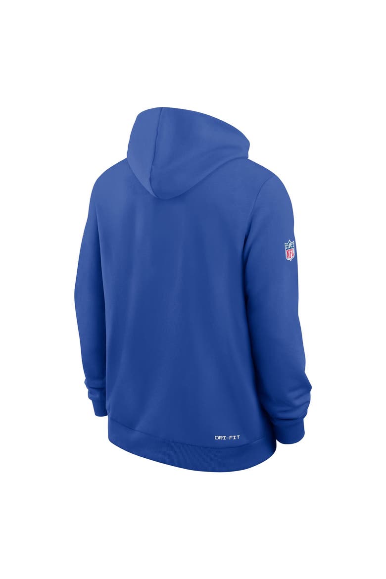 Men's Nike Royal Los Angeles Rams Sideline Standard Issue Top Prospect Dri-FIT Hoodie, Alternate, color, Royal