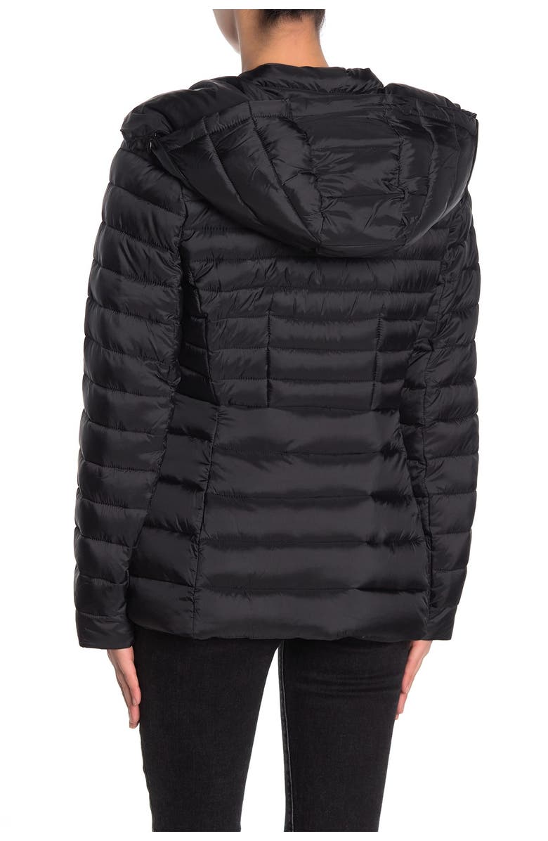 Laundry by Shelli Segal Quilt Flared Puffer Jacket, Alternate, color,