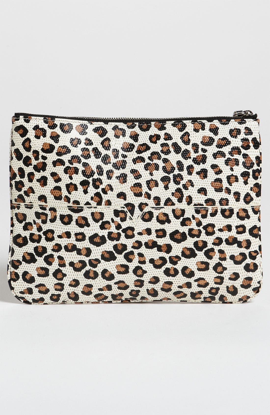 'Kerry Cheetah' Print Pouch, Alternate, color, NEUTRAL CHEETAH