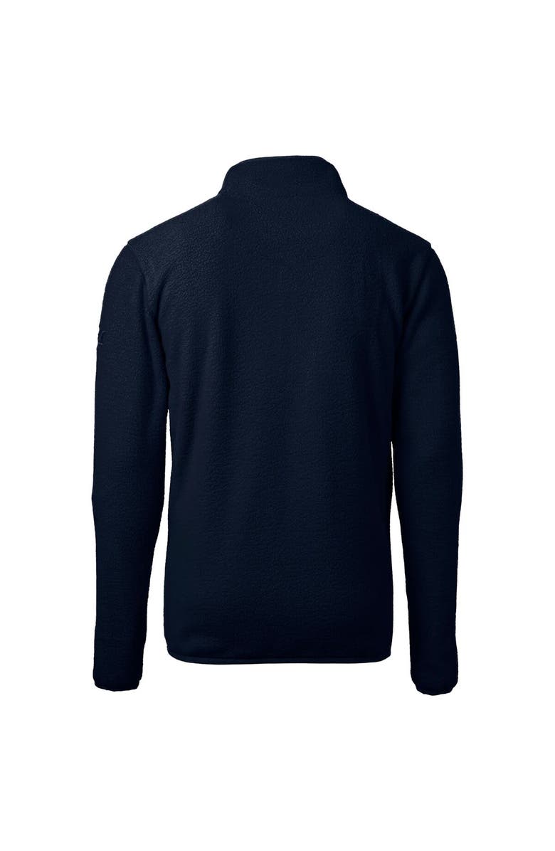 Cutter & Buck Men's Cutter & Buck Navy Utah State Aggies Vault Cascade Eco Sherpa Fleece Quarter-Zip Pullover Jacket, Alternate, color, 