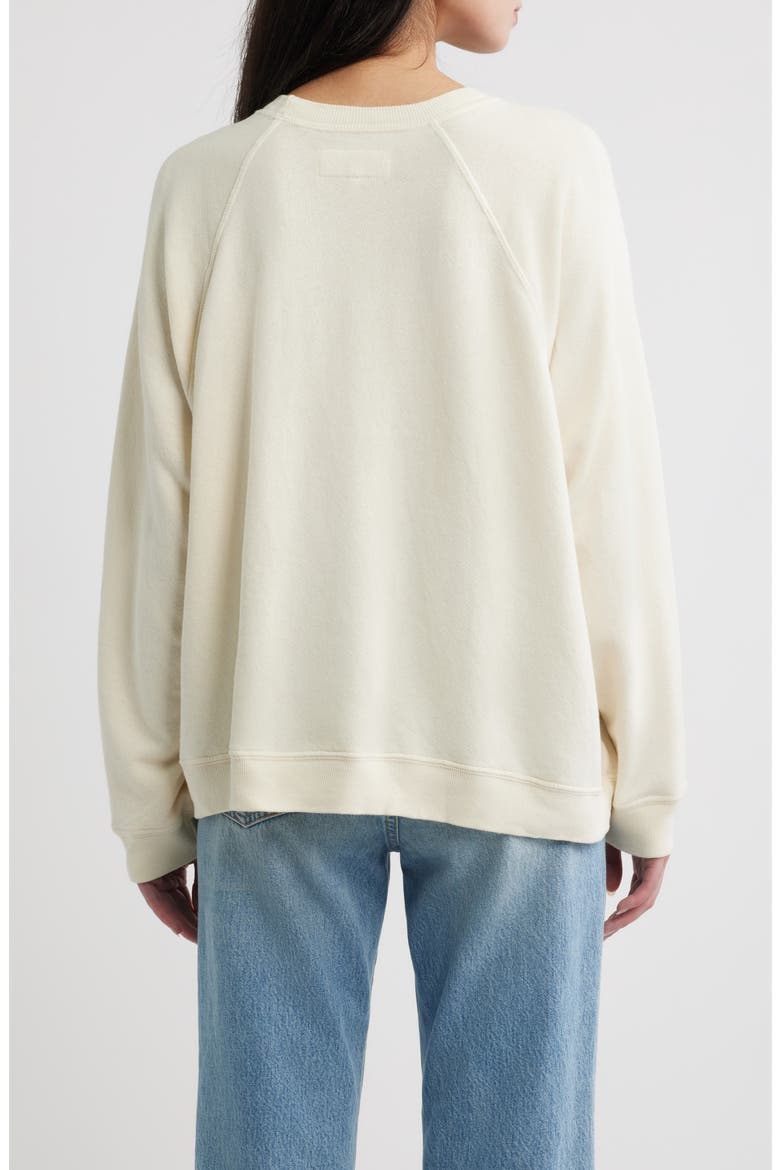 The Rehearsal Cotton Sweatshirt, Alternate, color, WASHED WHITE