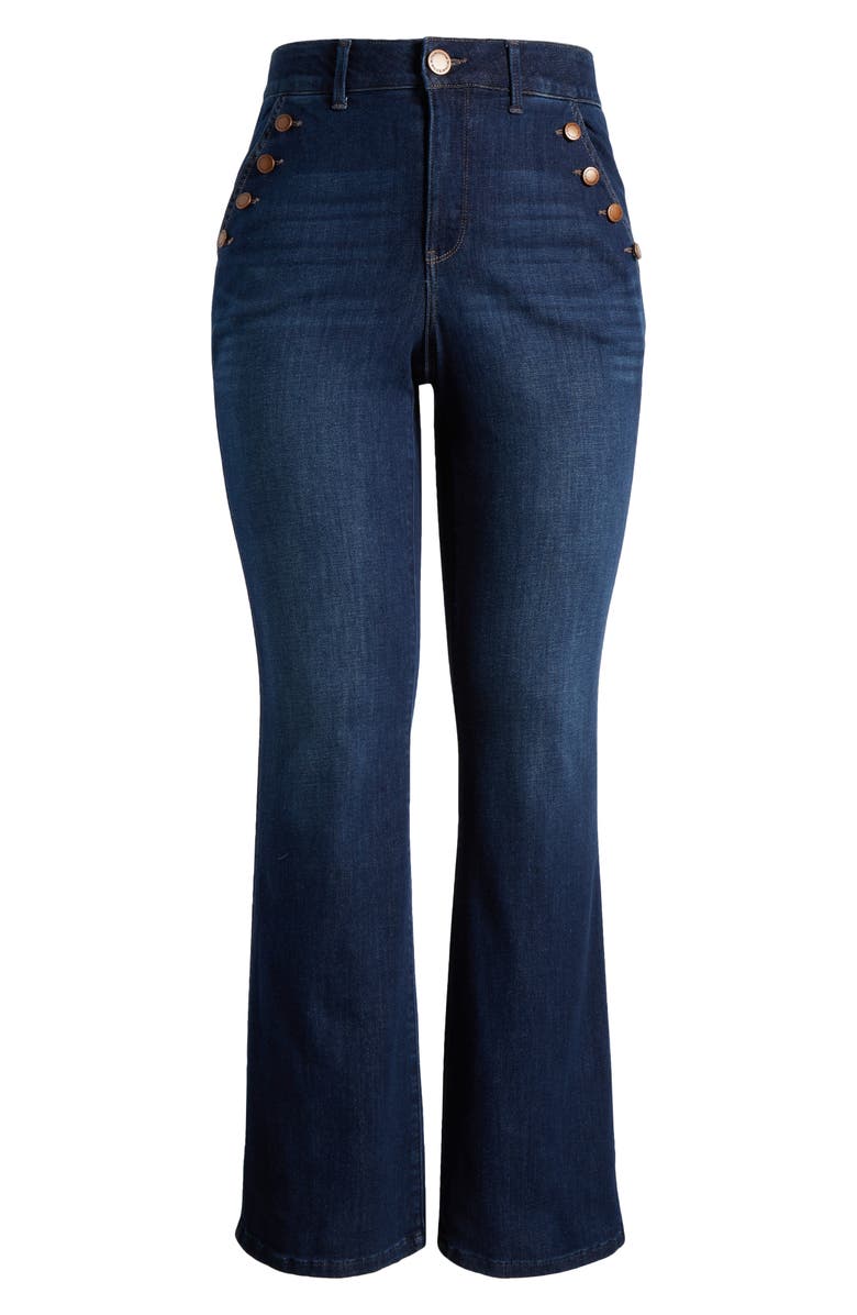 Wit & Wisdom 'Ab'Leisure Skyrise Wide Leg Jeans, Alternate, color, In Indigo