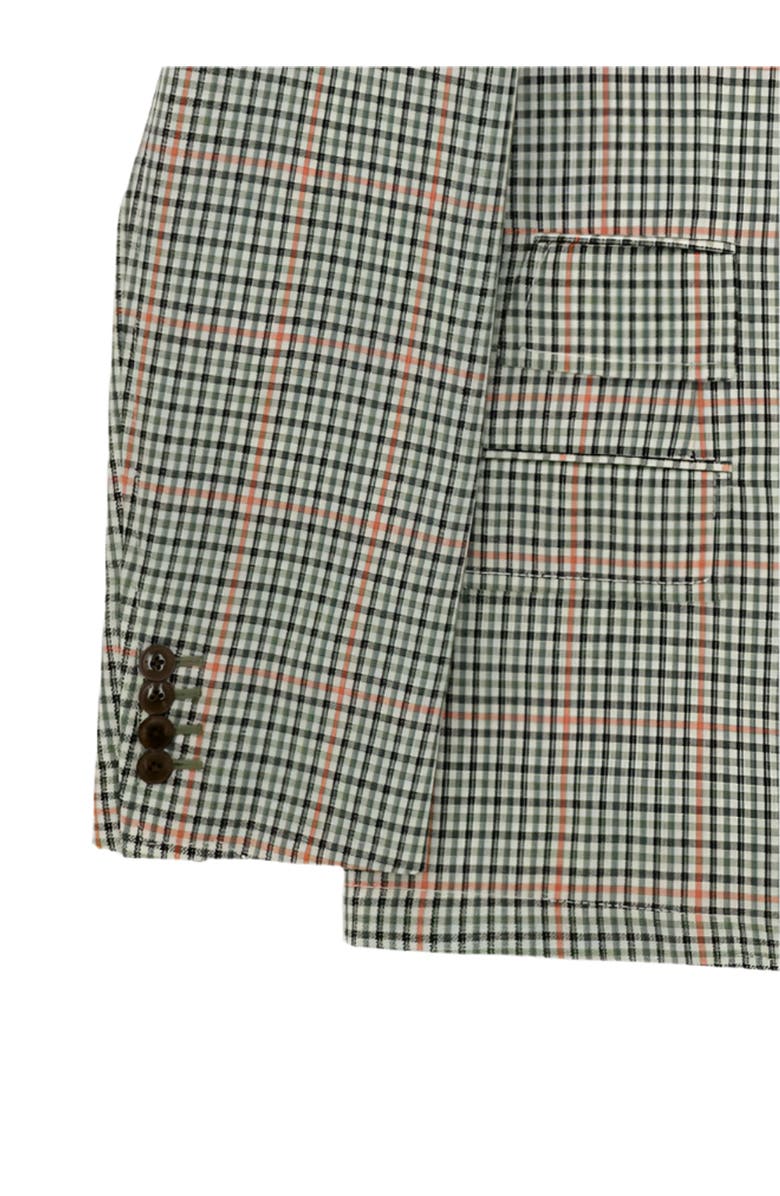 Fortela Classic Wool Check Blazer, Alternate, color, Green