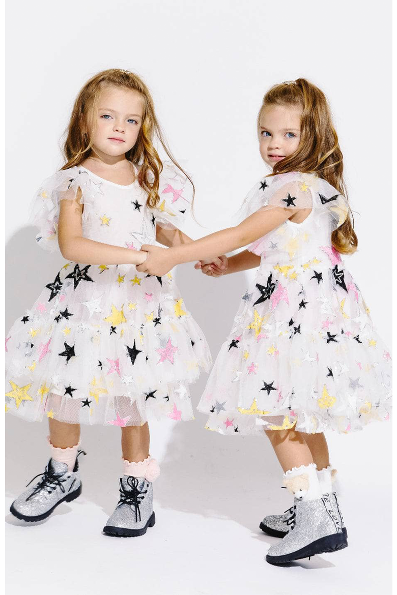 Super Star Party Dress, Alternate, color, White