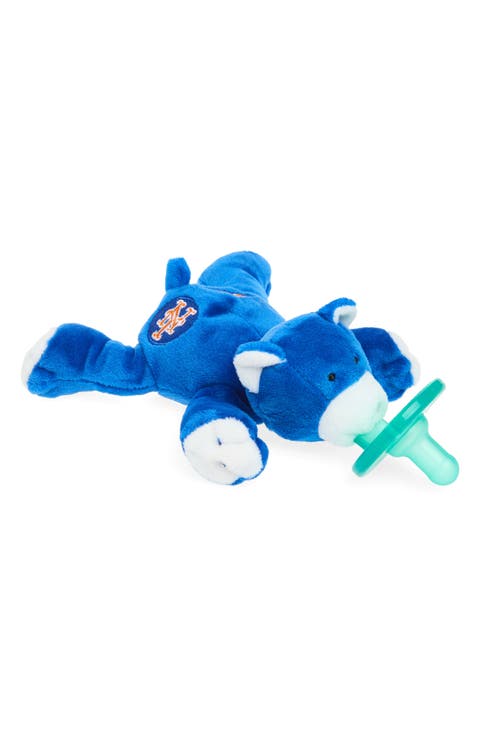 Plush NY Mets Bear & Detachable Pacifier Toy