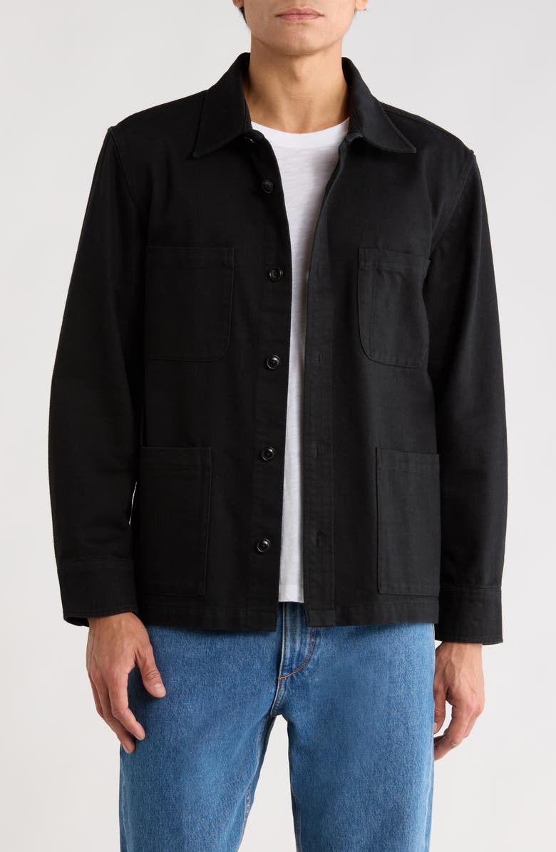 Corridor Misha Overshirt, Main, color, Black