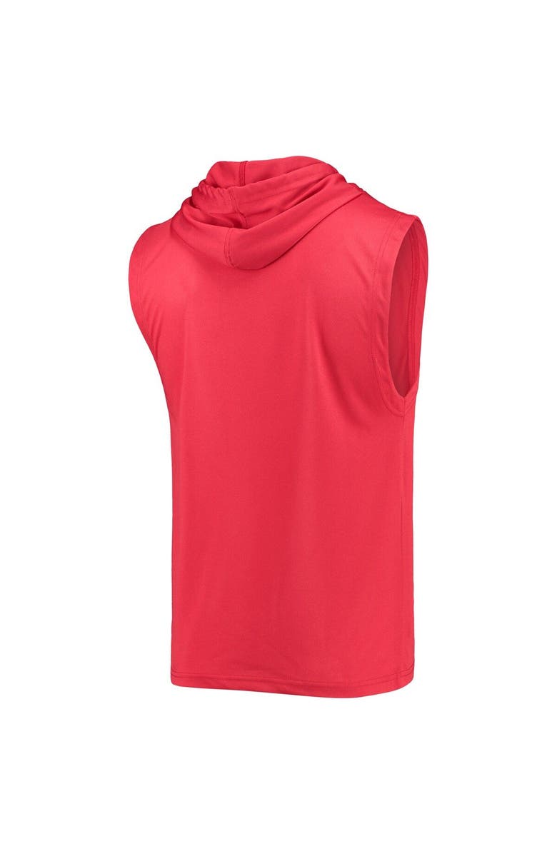 STITCHES Men's Stitches Red Washington Nationals Sleeveless Pullover Hoodie, Alternate, color,