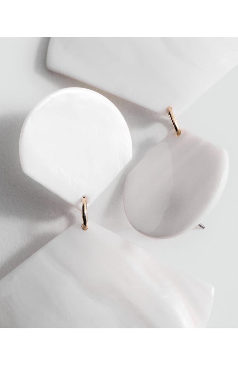 MANGO Shell Pendant Earrings, Alternate, color,