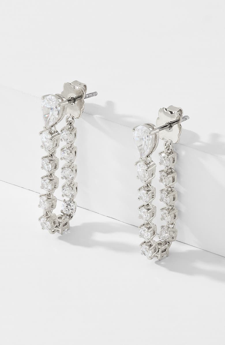 Nadri Invitation Only Front/Back Earrings, Alternate, color,