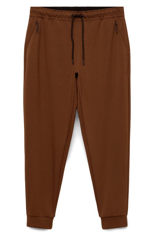 Mango Comfort Joggers In Burnt Orange