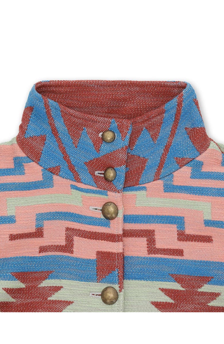 Fortela Feather Navajo Cotton Cape, Alternate, color, Nvj