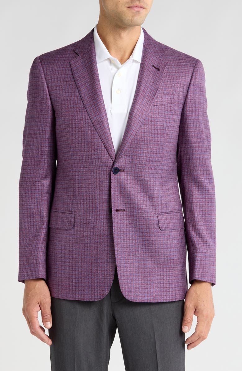 Armani Collezioni Plaid Blazer, Alternate, color, 