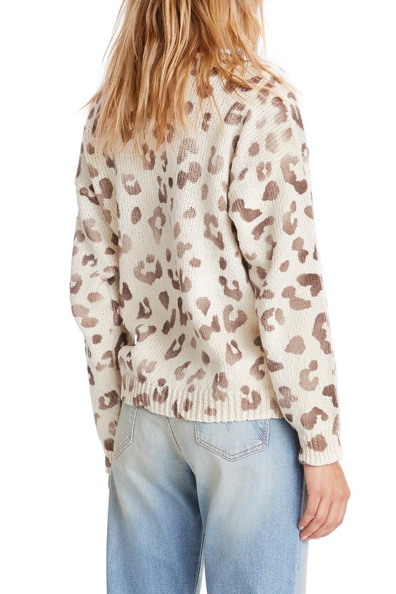 Leopard Print Cotton Sweater, Alternate, color, LOOK THE PART