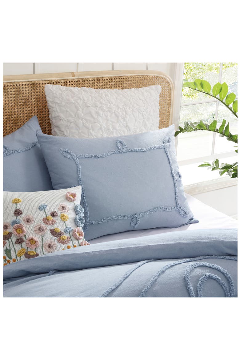 Retro Scroll Comforter & Shams Set, Alternate, color, BLUE