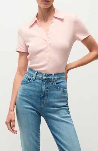 Veronica Beard Kearney Stretch Cotton Polo