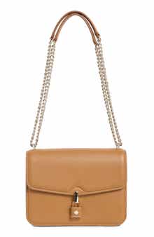 locket small grain leather shoulder bag