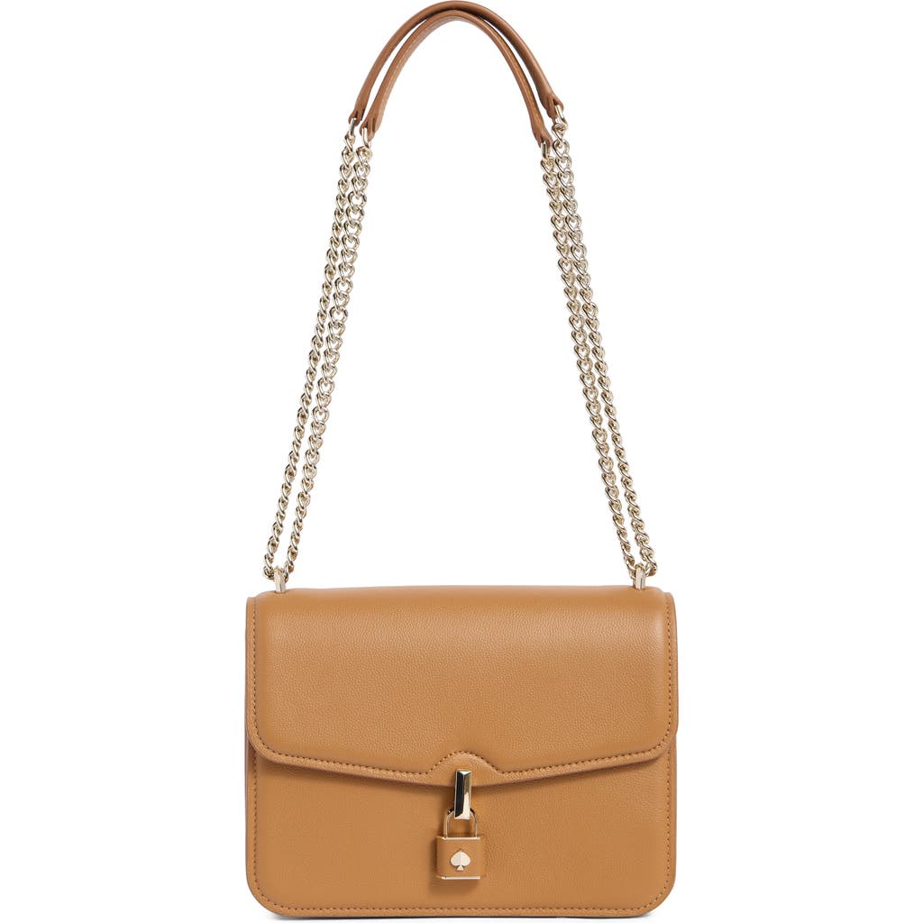 Kate Spade New York Locket Small Grain Leather Shoulder Bag In Brown