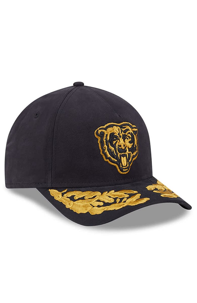 New Era x Alpha Industries Men's New Era x Alpha Industries  Black Chicago Bears A-Frame 9FORTY Adjustable Hat, Alternate, color, Black