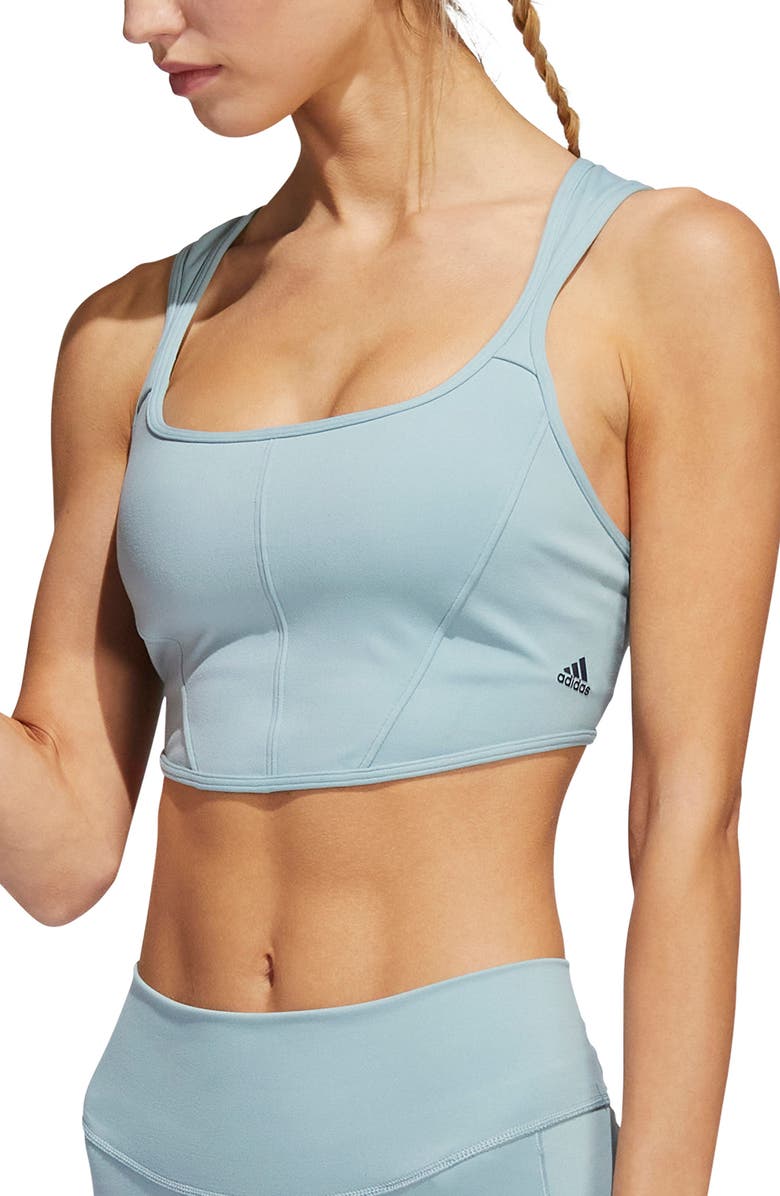 adidas Coreflow Studio Longline Sports Bra, Alternate, color,