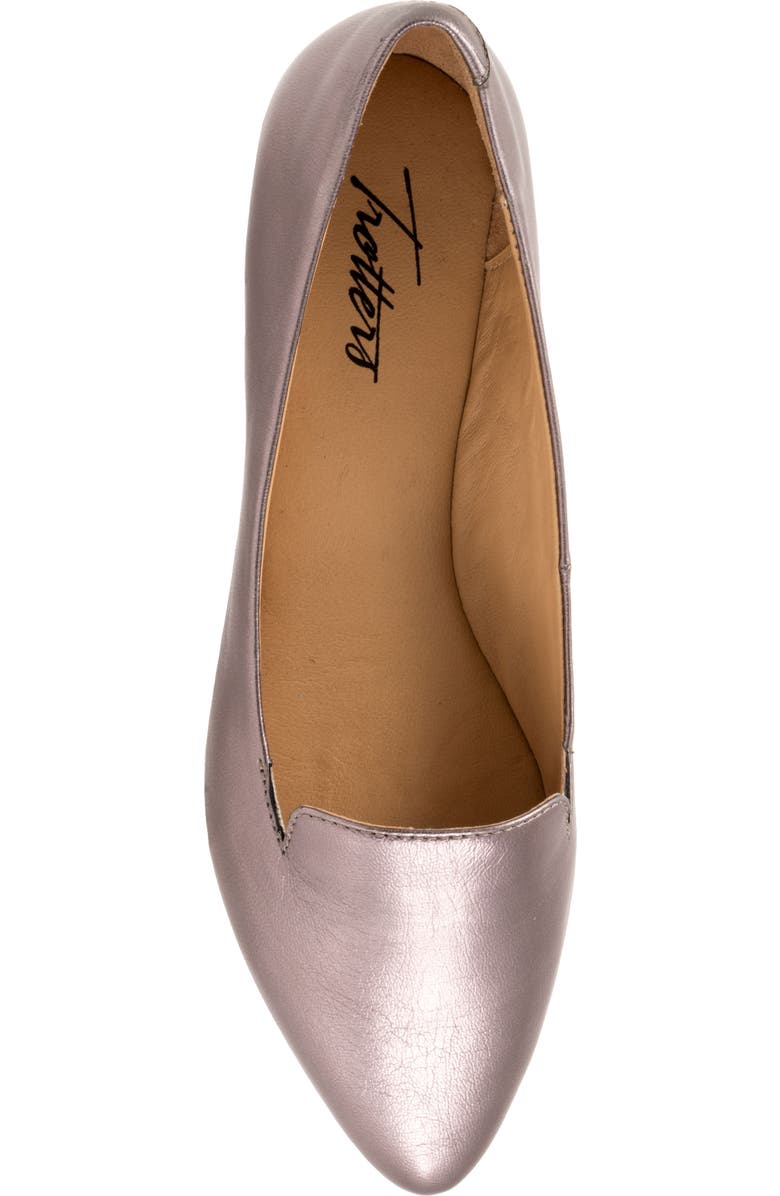 Trotters Harlowe Pointed Toe Loafer, Alternate, color, Pewter