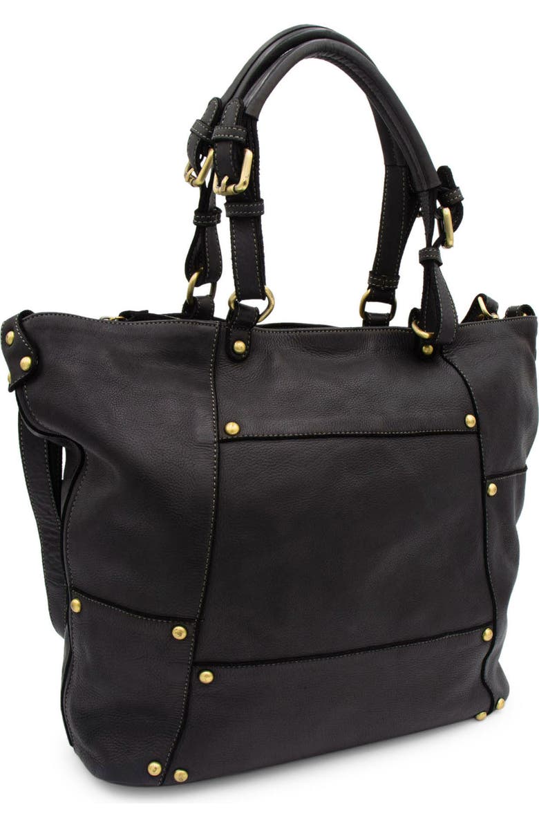 Bolsa Nova Nora Patchwork Tote, Alternate, color, Black