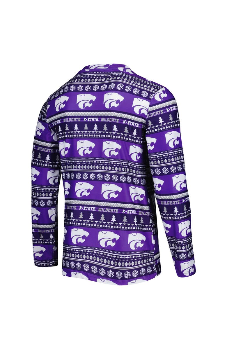 CONCEPTS SPORT Men's Concepts Sport Purple Kansas State Wildcats Swivel Long Sleeve T-Shirt & Pants Sleep Set, Alternate, color, Purple