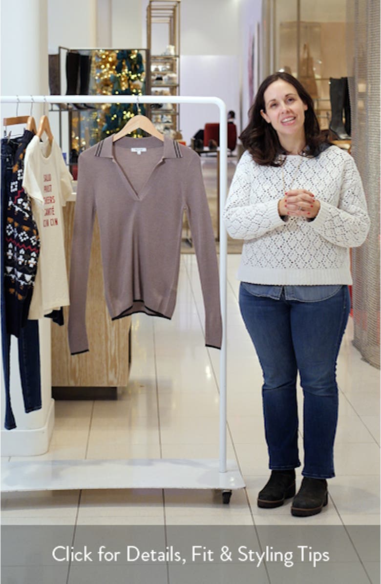 Johnny Collar Merino Wool & Silk Sweater, sales video thumbnail