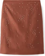 MANGO Crystal Embellished Midi Skirt