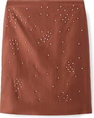 MANGO Crystal Embellished Midi Skirt