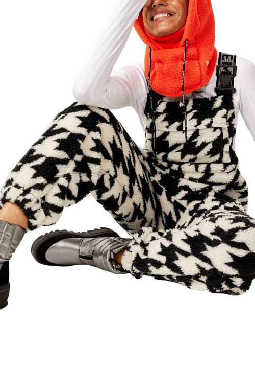 Free People Fp Movement Hit The Slopes Fleece Overalls In White