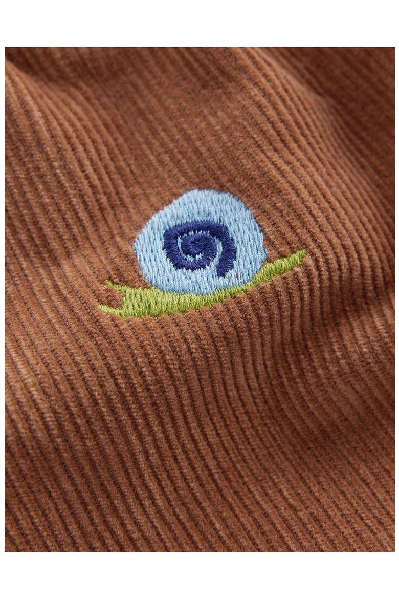 Kids' Embroidered Cotton Corduroy Trousers, Alternate, color, EMBROIDERED TAUPE