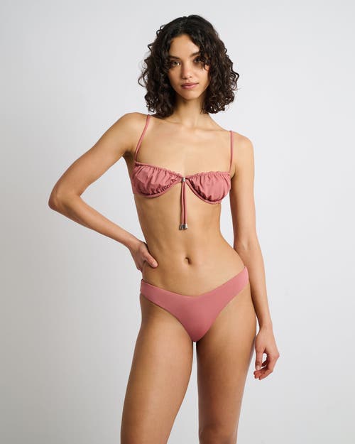 Onia Chiara Bikini Bottom In Clay Rose