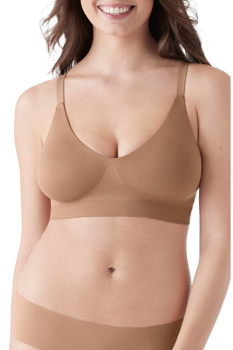 Soft Form V-Neck Bralette, Main, color, BRONZED