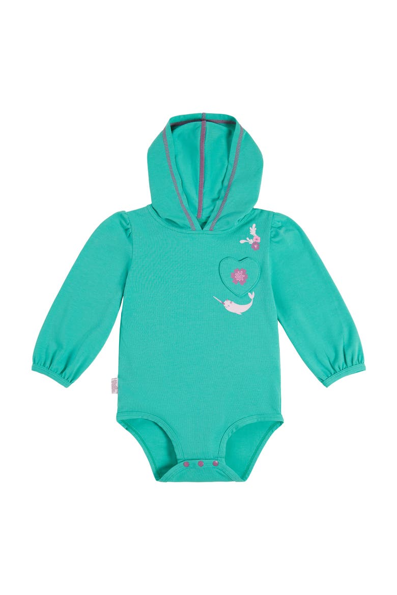 Hooded Sunzie, Main, color, Turquoise Narwhal