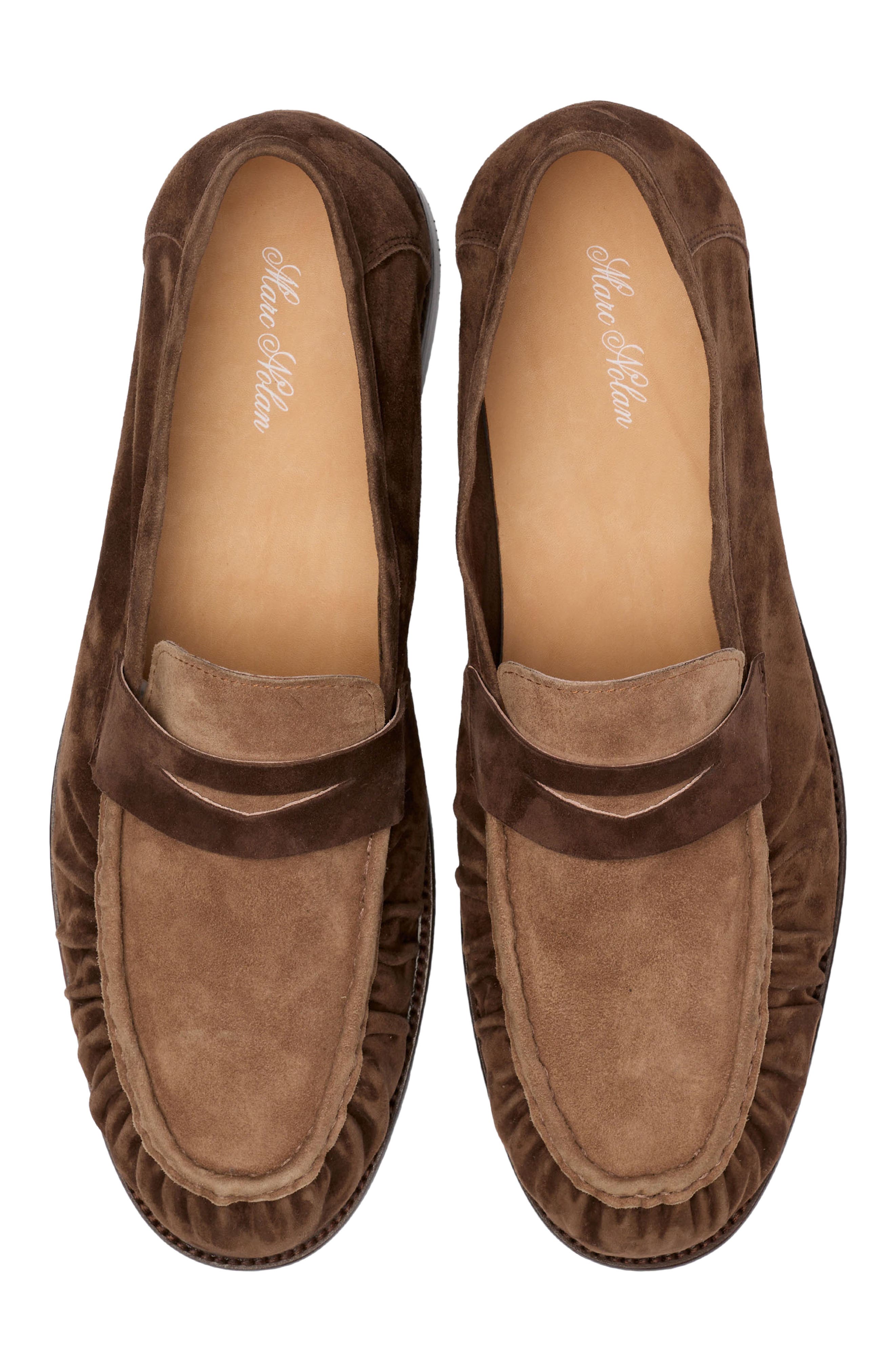 MARC NOLAN Kennedy Penny Loafer, Alternate, color, Triple Brown
