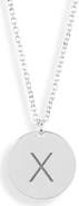 MESHMERISE Initial Disc Pendant Necklace