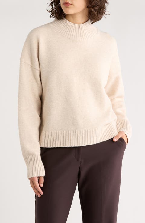 Mock Neck Pullover Sweater