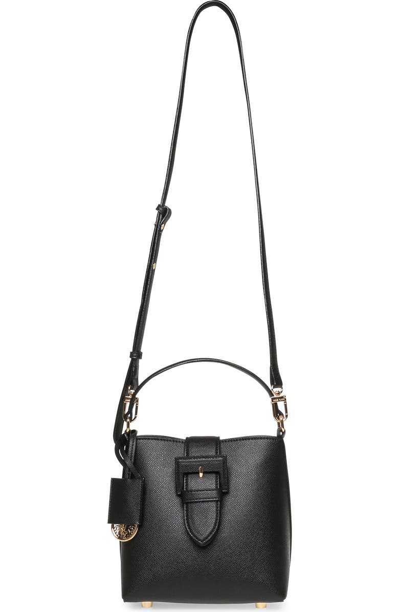 Anne Klein Small Bucket Bag, Alternate, color, Black