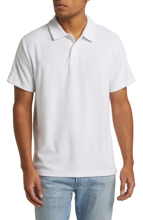 Organic Cotton Blend Terry Polo Shirt
