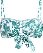 La Blanca Botanical Brocade Cutout Bikini Top