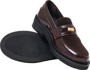 maje Leather And Suede Loafers