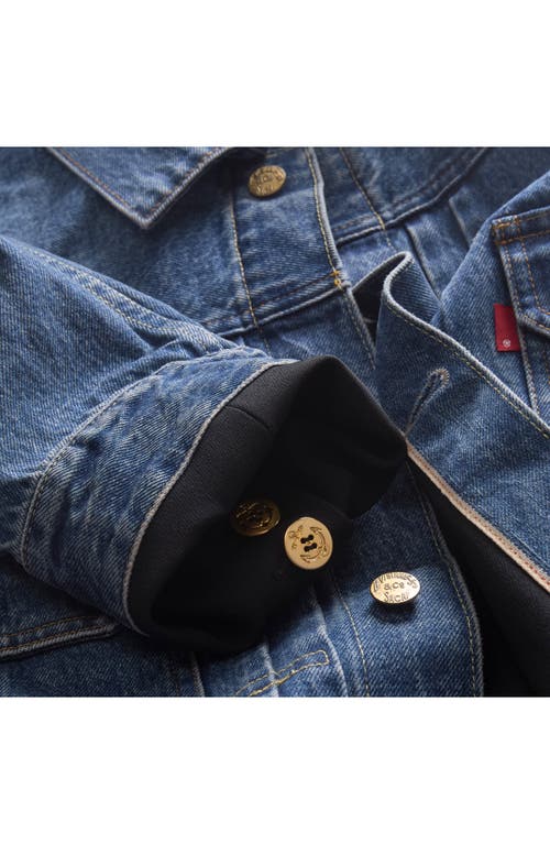 Sacai Gender Inclusive Levi's® Denim X Matelassé Twill Reversible Jacket In Blue