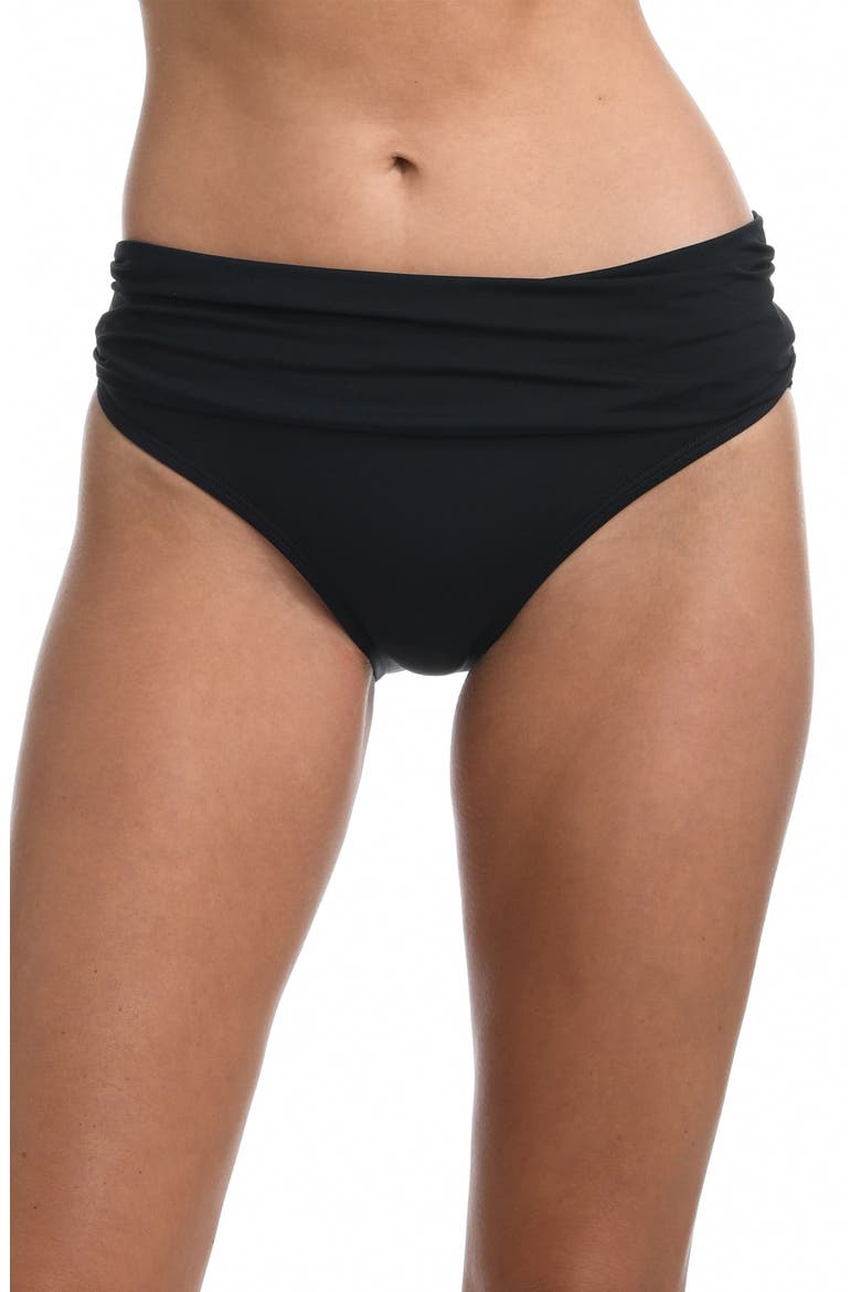 Island Goddess Hipster Bikini Bottoms, Alternate, color, BLACK