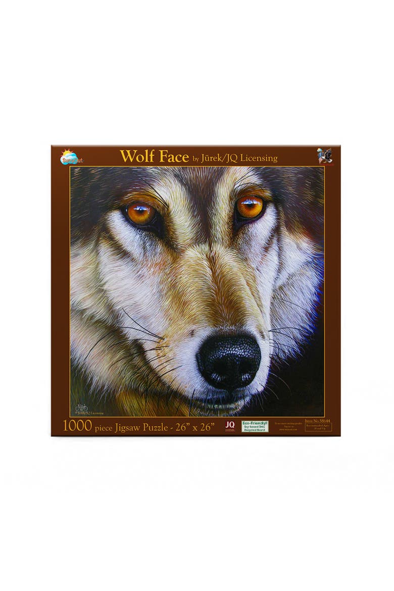Wolf Face 1000 piece Jigsaw Puzzle for Adults, Alternate, color, Multicolor