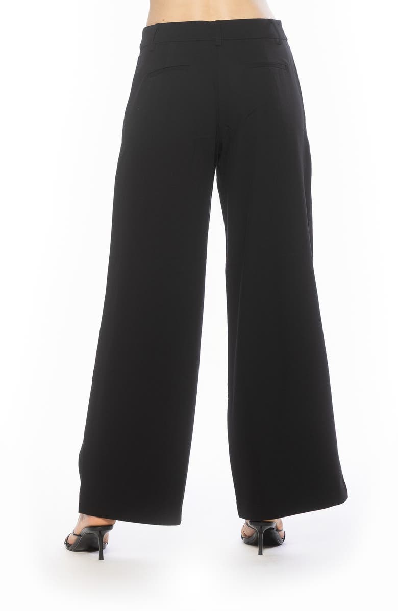 Alexia Admor Quinn Pleated Wide Leg Pants, Alternate, color, Black